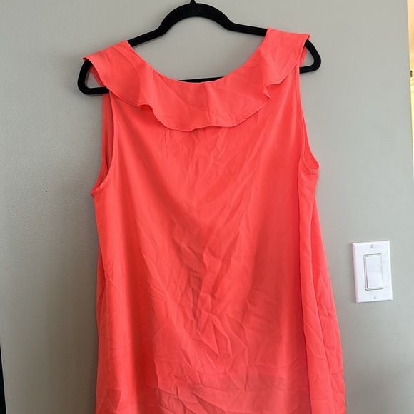 Amanda Green Pink/Coral Ruffle Tank 💕 - Picture 6 of 6